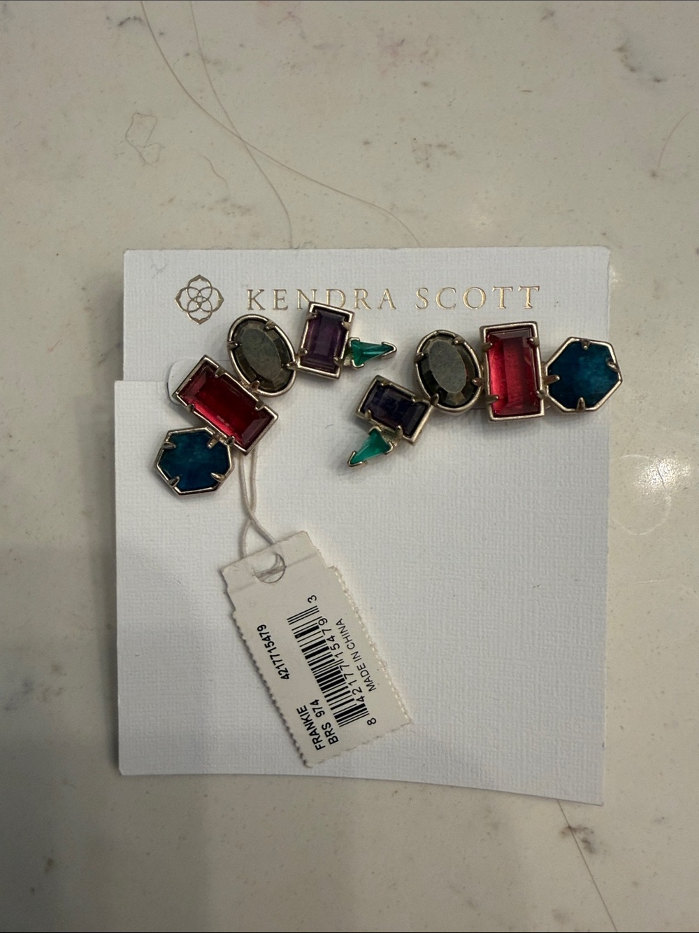 Kendra Scott Multi-Gem Colorblock Ear Climbers Frankie